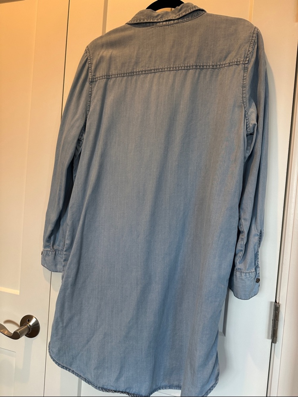 beachlunchlounge Light Blue Denim Shirt Dress - Picture 2 of 5